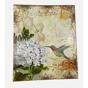 Paper & Ink Studio Erasable Address Book With Hummingbird & Floral Design